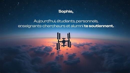 🚀 Sophie Adenot, astronaute de l'ESA - European Space Agency & alumni de l'ISAE Supaero s'envole aujourd'hui vers l'ISS avec le crew-12 pour la mission Epsilon. Nous avons un message pour elle ! 🤫 Toute la communauté de l'ISAE-SUPAERO s'est rassemblée pour l'occasion : étudiants, personnels, enseignants-chercheurs et alumni, toutes et tous apportent leur soutien à Sophie Adenot pour son départ pendant 8 mois en direction de la Station Spatiale Internationale. Sophie devient la deuxième Françai