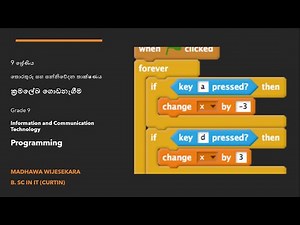 Grade 9 ICT - පාඩම 3 - ක්‍රමලේඛ ගොඩනැගීම