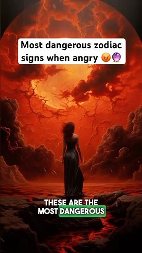 Most dangerous zodiacs when angry😡🔮#zodiac #astrologysign #horoscope #facts #shorts #astrology