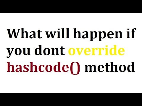 What will happen if you don't override hashcode method | java interview questions