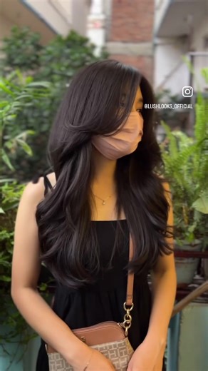 Layered silk Conan Haircut with Curtain Bangs | Lushlooks Beauty Salon, Boudha