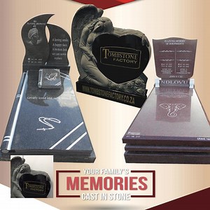 52K views | BEAUTIFUL TOMBSTONES - GREAT SPECIALS AVAILABLE AT OUR FACTORY 50,4TH STREET WYNBERG. MEMORIES CAST IN STONE | Tombstone Factory | Facebook