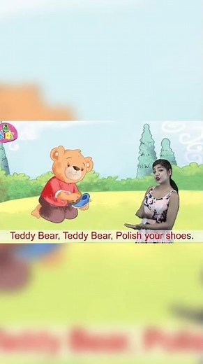 🐻 Teddy Bear Teddy Bear Turn Around 🎵 Fun Nursery Rhyme for Kids | ‪@Anikidz‬ #shorts #nurseryrhymes