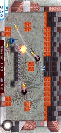 Obsidian tanks’ bullets trap ‪@Tooni8282‬ in the corner in Wii Play Tanks Grandmaster Mod