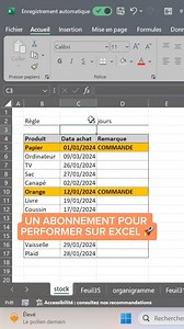 27K views · 250 reactions | Pour gérer des commandes ou des relances, une formule sympatique 裡 — #excel #exceltips #excelpro #pt #pourtoi #pro2excel | Pro2Excel-AI | Facebook
