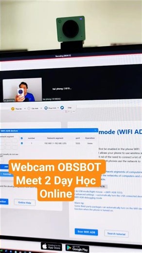 Webcam 4K Dạy Học Online Với Zoom Meeting #online #webcam #obsbot #meet2