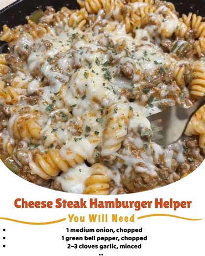 Cheese Steak Hamburger Helper | YumVerse