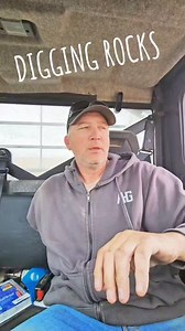 Digging up big rocks that we have been farming over for years. They are pretty big. #rock #farm #astroid | 1HandnFarming