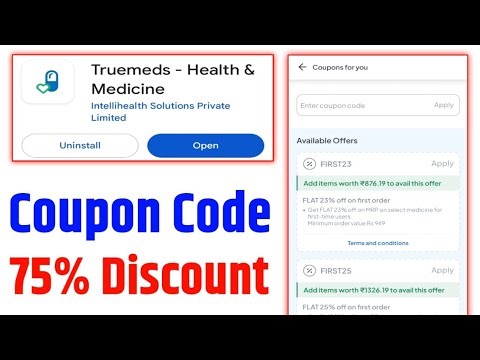 Truemeds Coupon Code 2025 | Truemeds Promo Code 2025 | Truemeds Discount Codes