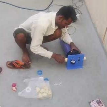 Water filter installation process ..