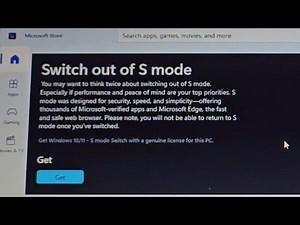 Windows 10 11 S Mode Can't Install Software Programs that Aren't Microsoft Apps Can't Create Pin