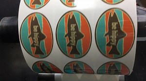1.3K views · 22 reactions | We love catching fresh batches of Be Hippy stickers being made. They always have fun designs and there is nothing better than watching custom stickers run through the laser finishing equipment.  | StickerGiant | Facebook