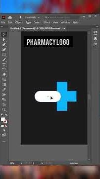💊 Create a Professional Pharmacy Logo in Illustrator (Easy & Fast!) #shorts #viral #trending