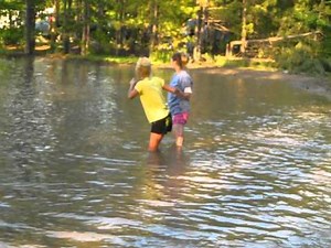 Helen and Sandy mud wrestling part 1