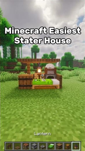 Easiest Minecraft House Tutorial for Survival 🏠 #shorts