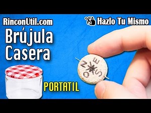 Brújula casera portatil