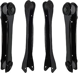 Detroit Axle - Front Control Arms for 1997-2006 Jeep Wrangler TJ, Replacement 1998 1999 2000 2001 2002 2003 2004 2005 4pc Lower & Upper Control Arms Assembly