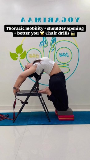 66K views · 1.4K reactions | Thoracic mobility + shoulder opening = better you  Chair drills  #thoracic #thoracicmobility #yoga #yogarimaa #yogateacher #yogainspiration | yogarimaa | Facebook