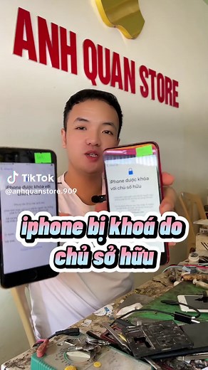 iphone bị khoá do chủ sở hữu vẫn sử lý được nha ae @Anh Quan Shop909 #anhquanstore #LearnOnTikTok #ThanhCongNghe #mokhoaicloud