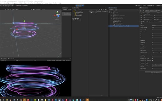 Unity3D_Particle System Force Field