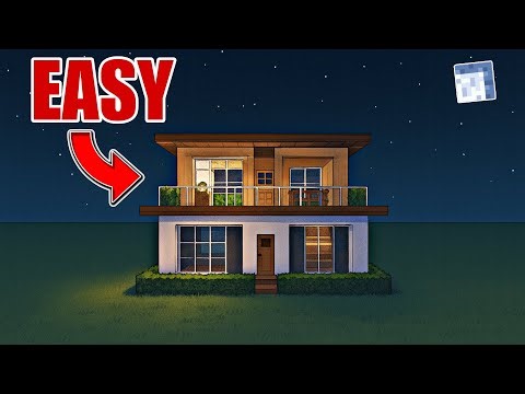 Minecraft Easy Morden Survival House Building (Tutorial 2025)#minecraft #trading #video #easyhouse