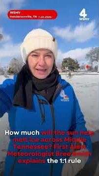 How much will the sun help melt ice across Middle Tennessee?