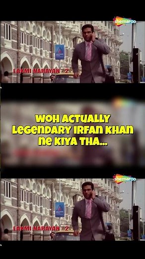 Did you notice irfaan khan narration in One two three movie🎬!!!...