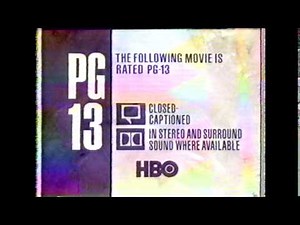 HBO The Following is rated PG-13 (1987)