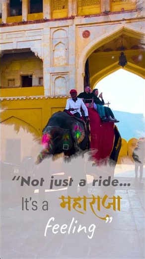 Ink to Reality 🖤🐘 | Royal Elephant Ride in Jaipur