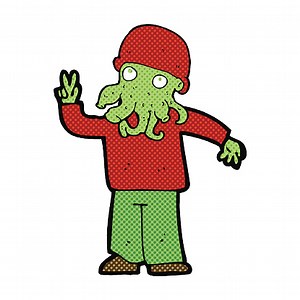 Comic historieta tonos alien