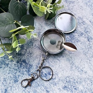 Customized Men's Keychain Mini Ashtray, Outdoor Convenient Ashtray, Metal Carved Ashtray, Groomsman/best Man Gift , Gift for Him - Etsy