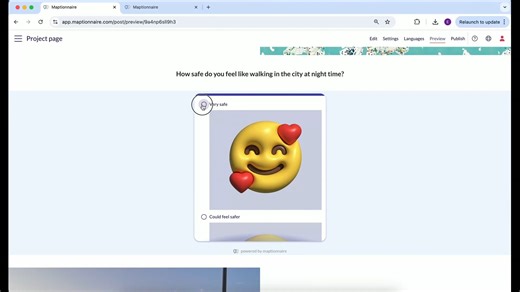 Embed a maptionnaire to a page (Iframe)