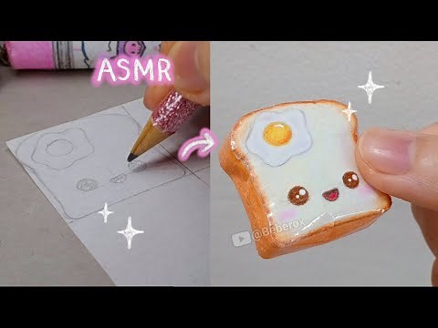 Making Cute Squishy 💖 Egg Toast 🍞💸✨ | ASMR | Drawing | Tutorial