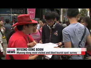 Myeong-dong most visited place by tourists in Korea