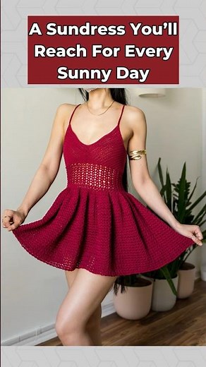 The flattering sundress you'll wear every single day #tutorial #crochet #fashion #diy