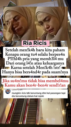 1M views · 5K reactions | Semoga Ria Ricis mendapatkan Su4m! Yg sesuai di !nginkan #fypシ゚viralシfypシ゚ #fbreelsfypシ゚viralシ #reelsvideoシ #reelsviralシfb #reelsfbシ #fypviralシ #reelsfypシ #trendingreelsvideo #jangkauansemuaorang #foryoupageシ #foryouシ #foryoupagereels #fbpropemula #fbprofesional #sorotan #SorotanPublik #jangkaunluas #pengikut #monetisasi #riaricis #ceritarumahtanggaviral | Ikka Uddi | Facebook