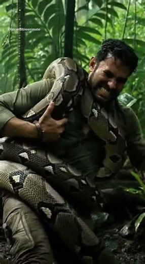 60 Seconds to Live! Can He Escape the Python's DEATH GRIP? #Python #Survival #Wildlife #Danger