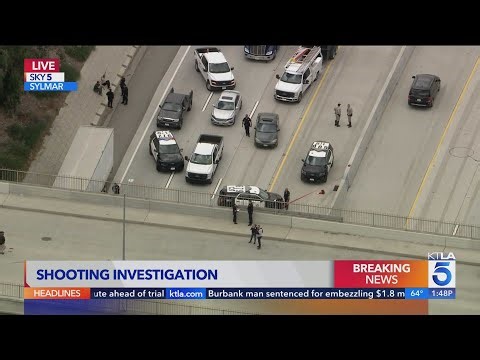 Police activity shuts down 210 Freeway in Sylmar