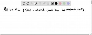 SOLVED:Which of the following crystal lattice has the minimum empty space? (a) Simple cubic (b) Body centred cubic (c) Face centred cubic (d) Simple tetragonal