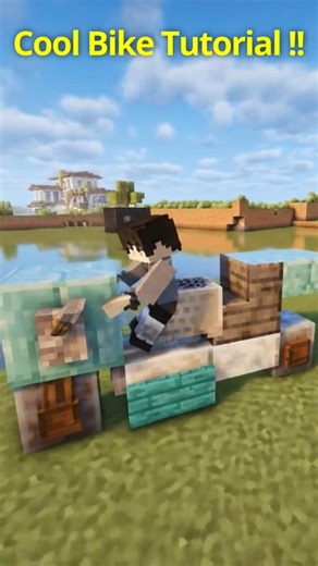 Minecraft Bike Build Tutorial! 🏍️🔥#minecraft #nobatidao