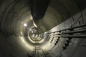 Watch Tesla Model X zip through one of Boring Company’s tunnels in first test run