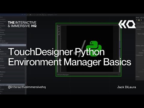 TouchDesigner Python Environment Manager Basics