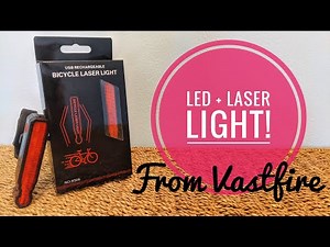 Vastfire LED + LASER Rear Bike Lights (Tail Lights) - Test & Review (2021)