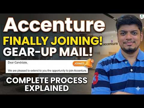 Accenture Big Breaking | Gear Up Joining Mail | Early Onboarding Updates | Accenture Joining Updates