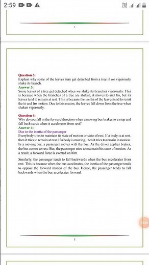 Class 9 Science Intext questions Chapter 9 Force and Laws of Motion ||NCERT || CBSE