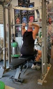 Smith Machine Overhead Tricep Extension