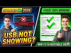 Updated ✅2026 | Rufus not detecting USB when creating a bootable Windows 11/10 drive