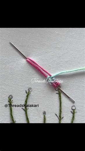 249K views · 4.4K reactions | Beatiful hand embroidery design for Beginners #handembroiderywork #handembroideryvideo #handembroideryart #love #embroiderytutorial #cleaninghacks #Mbappe #threadskalakari #lifehacks #diy #digitalcreator #digitalart #MakeupHack #fblifestyle #reels #viral #trending #viralreelschallenge | ThreadsKalakari | Facebook