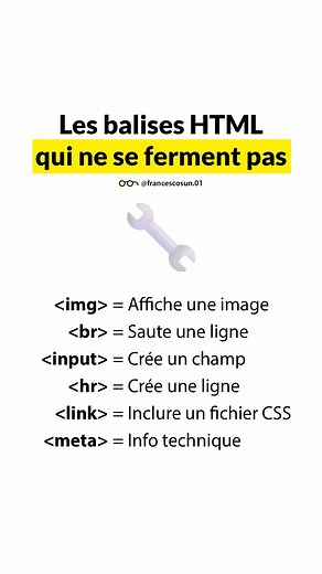 Certaines balises ne fonctionnent pas par deux #html #php #javascript #htmlcss #css | Francescosun | Facebook