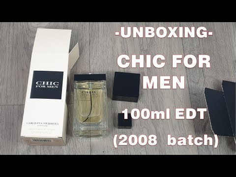 Unboxing Chic For Men by Carolina Herrera (2008 batch)